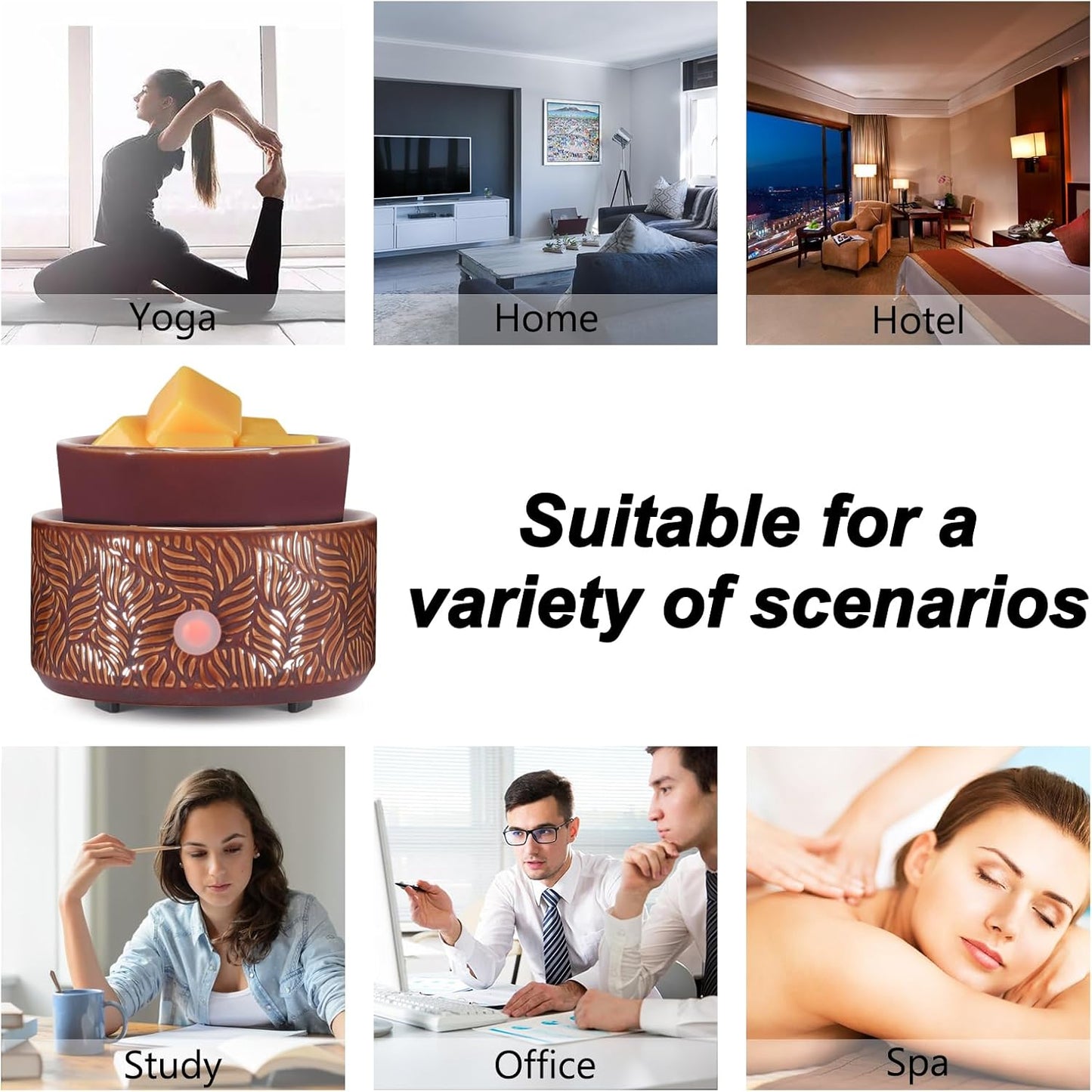 Ceramic Wax Warmer 3 in 1