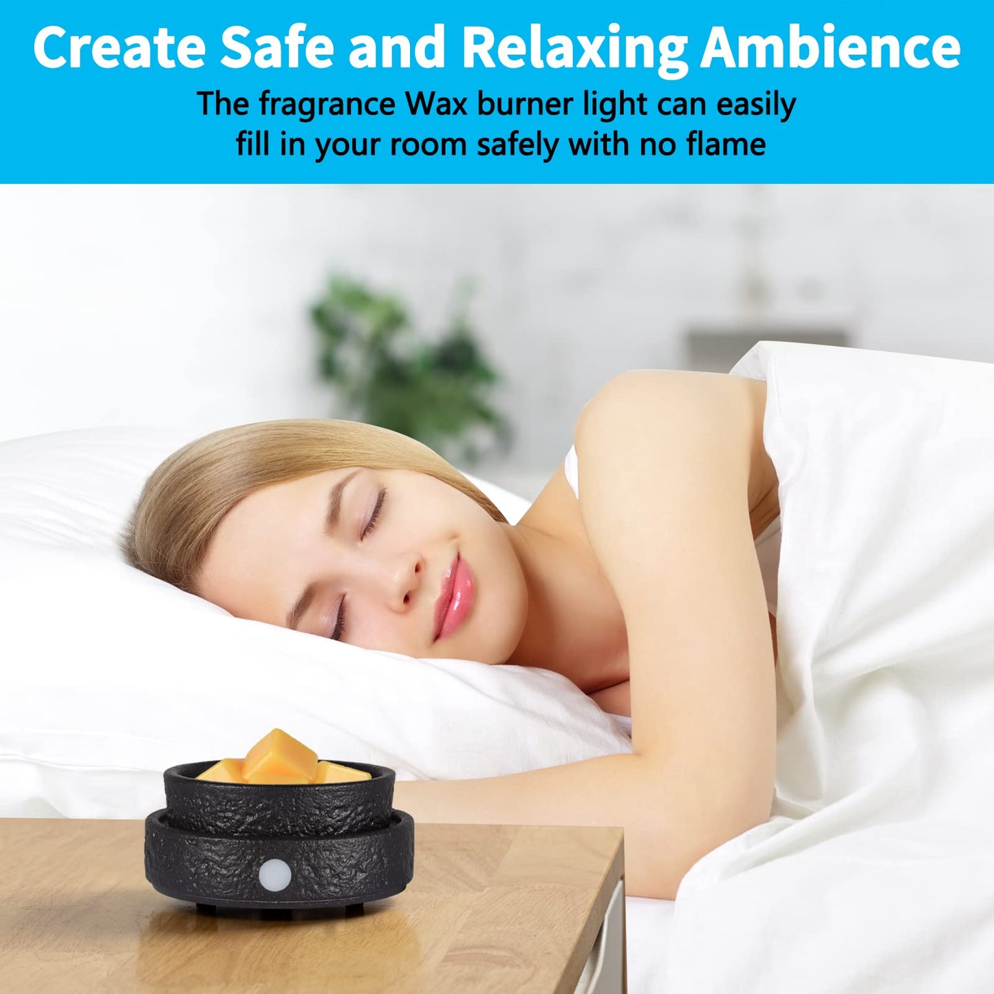 Ceramic Wax Melt Warmer Fragrance, 3 in1 Electric Candle Wax Warmer