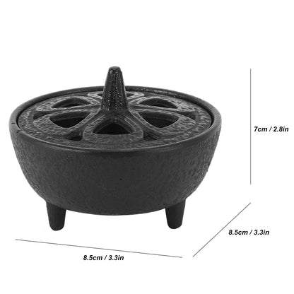 Cast Iron Lotus Shaped Cauldron