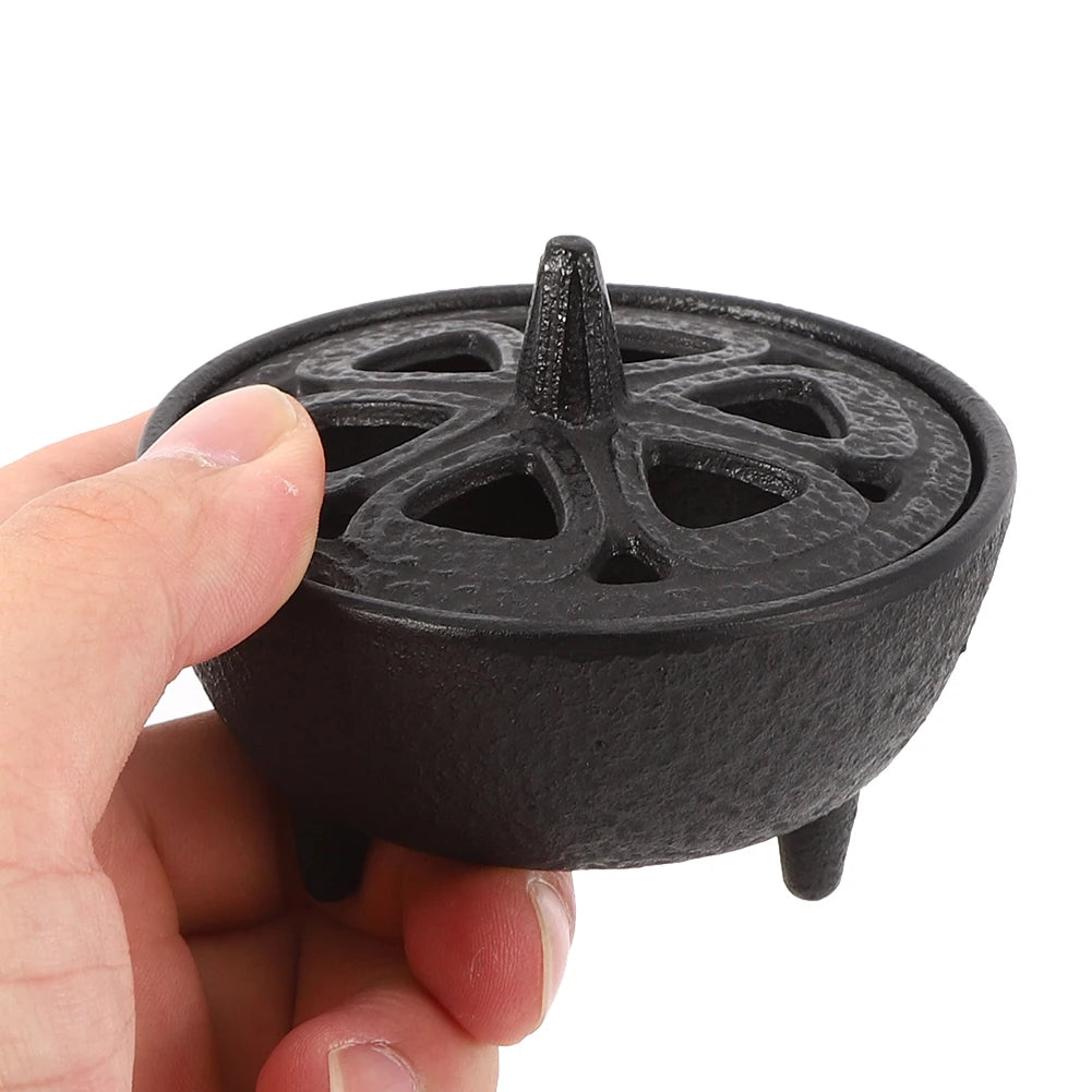 Cast Iron Lotus Shaped Cauldron