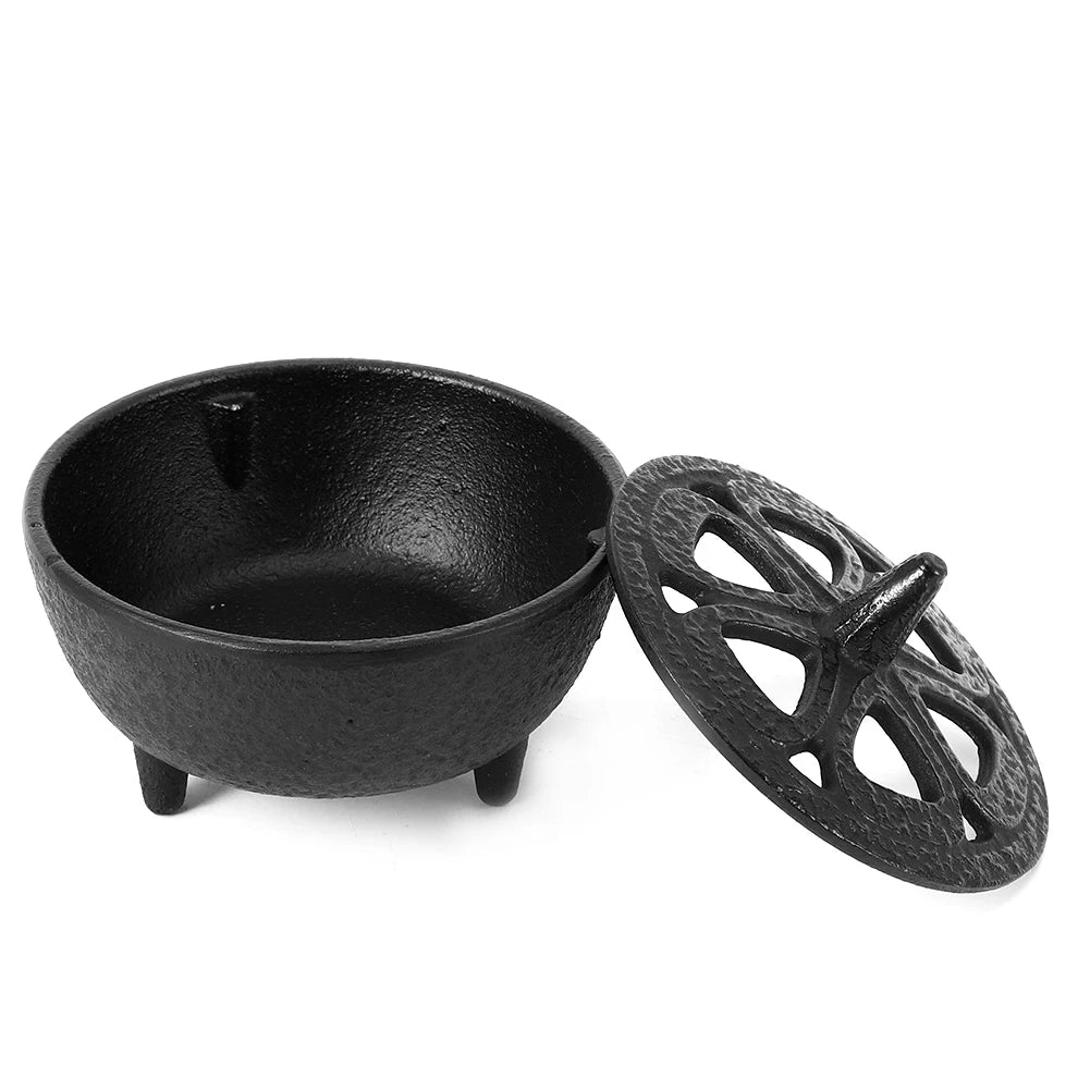 Cast Iron Lotus Shaped Cauldron