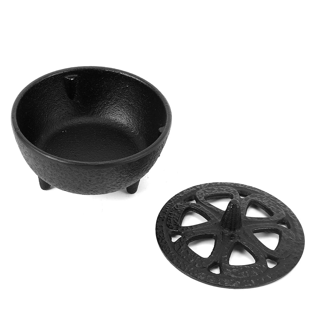 Cast Iron Lotus Shaped Cauldron
